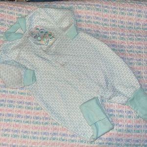 Vintage Dundee Cozy Cuffs Sleeper Sz 0/3M Three Mice Mouse Footed or Not